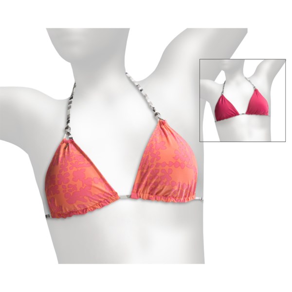 Lole Tropic Triangle Bikini Top - Reversible, UPF 50  (For Women)