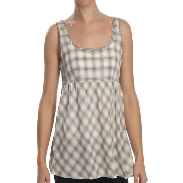 Stetson Yarn-Dyed Ombre Plaid Babydoll Shirt - Sleeveless (For Women)