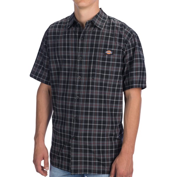 Dickies Plaid Square Bottom Shirt - Short Sleeve (for Men)