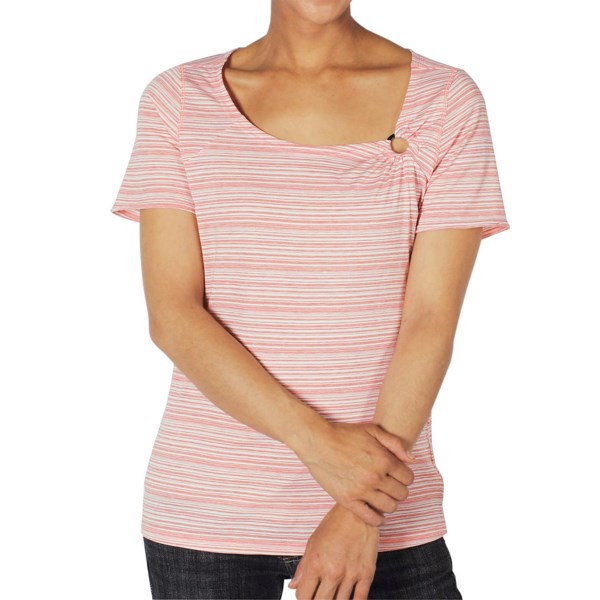 ExOfficio Go-To Stripe T-Shirt - Dri-Release(R) Jersey Crew, Short Sleeve (For Women)
