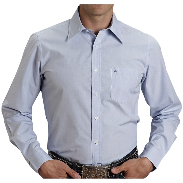Stetson Sanded Poplin Check Shirt - Button-Up, Long Sleeve (For Men)