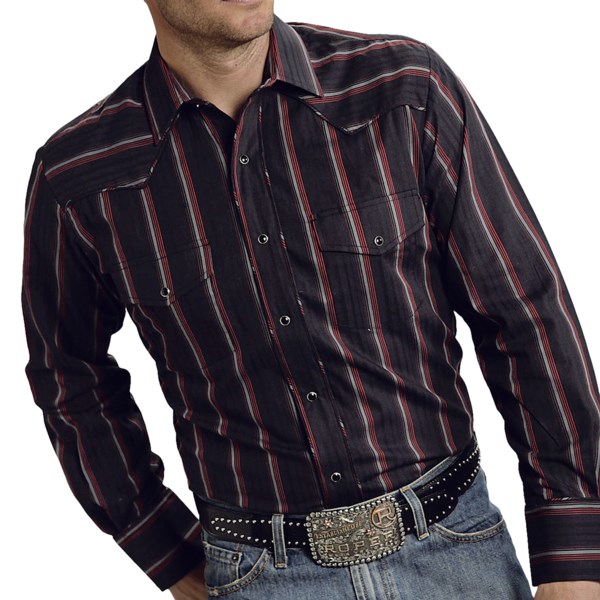 Roper Karman Special Striped Western Shirt - Snap Front, Long Sleeve (for Men)