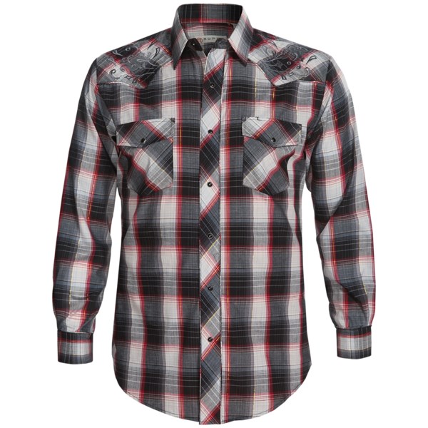 Roper Karman Special Lurex Plaid Shirt - Snap Front, Long Sleeve (for Men)
