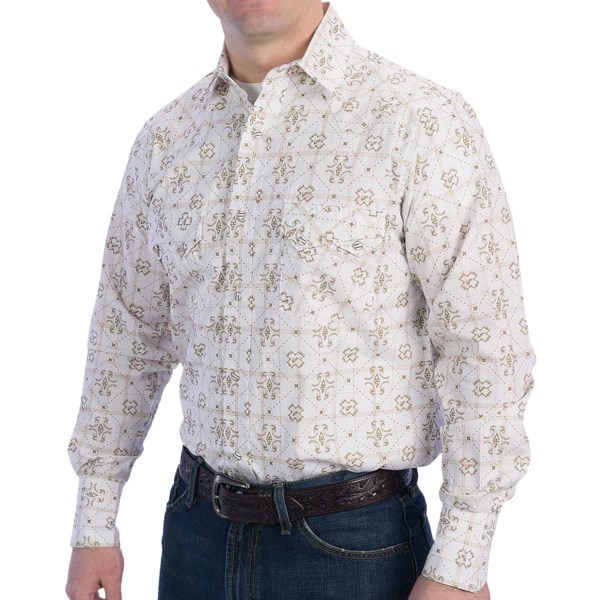 Resistol University Printed Sawtooth Shirt - Snap Front, Long Sleeve (For Men)