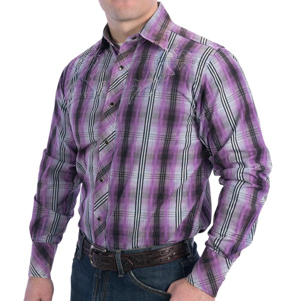 Resistol University Black Line Fever Shirt - Snap Front, Long Sleeve (For Men)