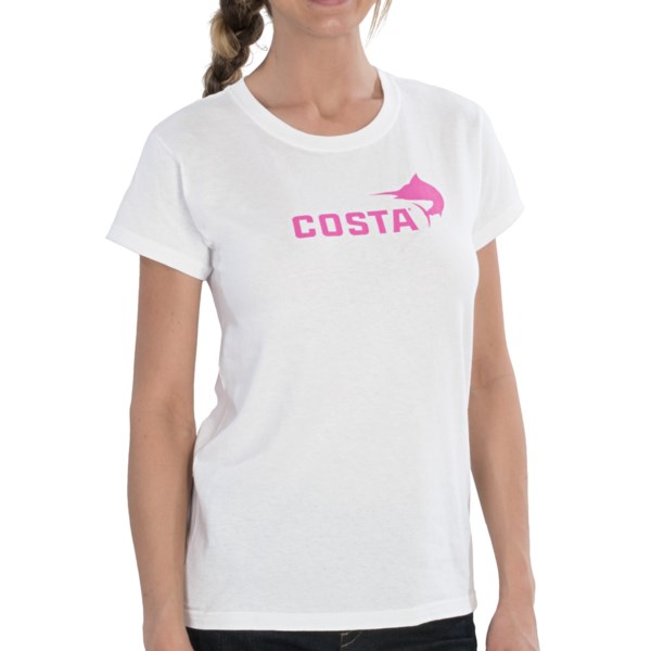 Costa Marlin Logo T-Shirt - Short Sleeve (For Women)