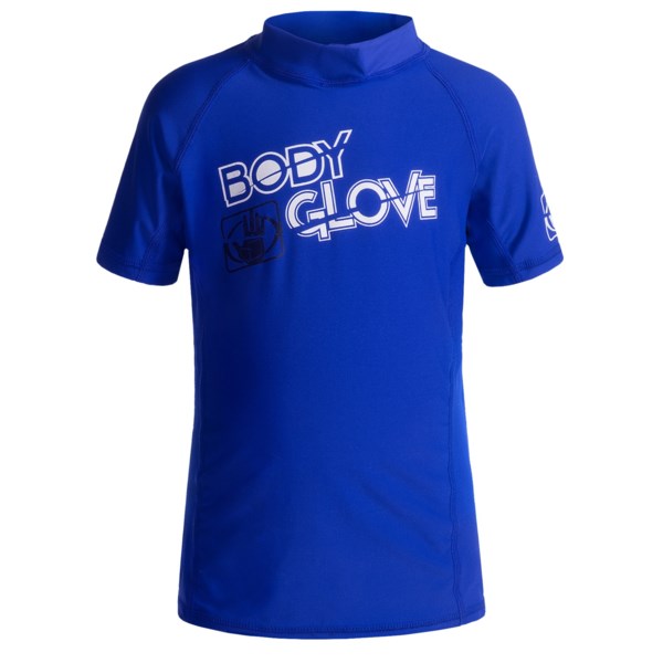 Body Glove Basic Junior Rash Guard - UPF 50 , Short Sleeve (For Kids and Youth)