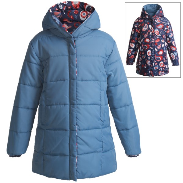 Hatley Reversible Puff Jacket (For Girls)
