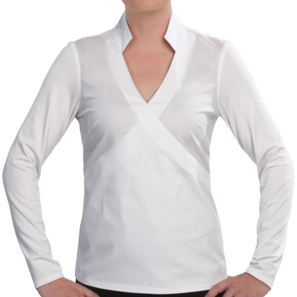 Paperwhite Criss-cross Shirt - Long Sleeve (for Women)