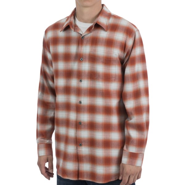 White Sierra Yarmouth Plaid Shirt - Cotton-Modal, Long Sleeve (For Men)