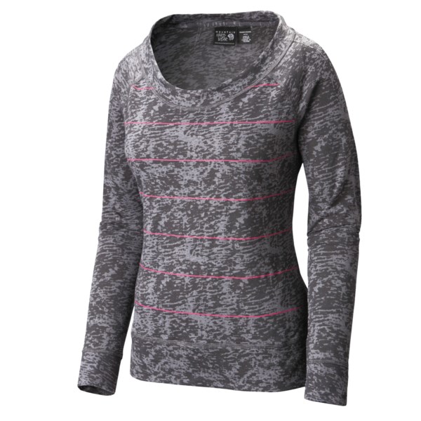 Mountain Hardwear Burnout Stripe Shirt - Loop Terry, Long Sleeve (For Women)