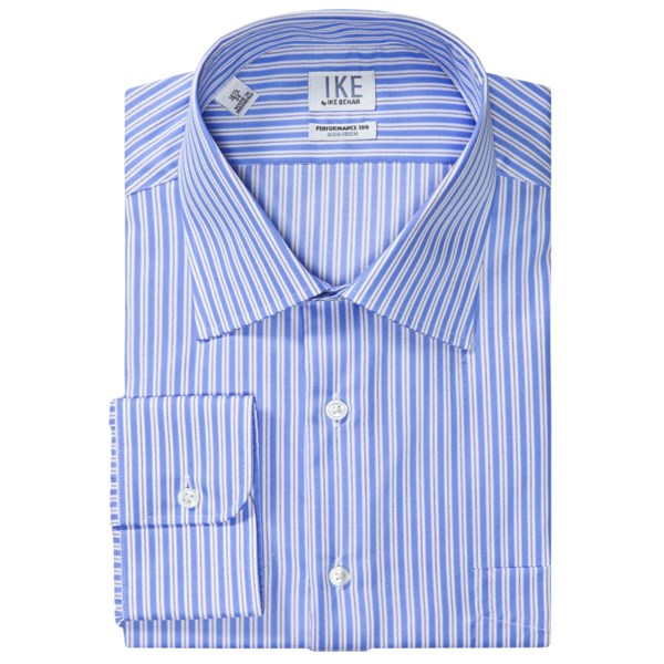 Ike by Ike Behar Stripe Dress Shirt - No-Iron Cotton, Long Sleeve (For Men)