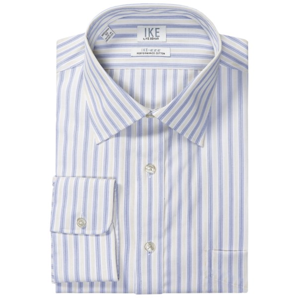 Ike by Ike Behar Stripe Dress Shirt - No-Iron Cotton, Long Sleeve (For Men)