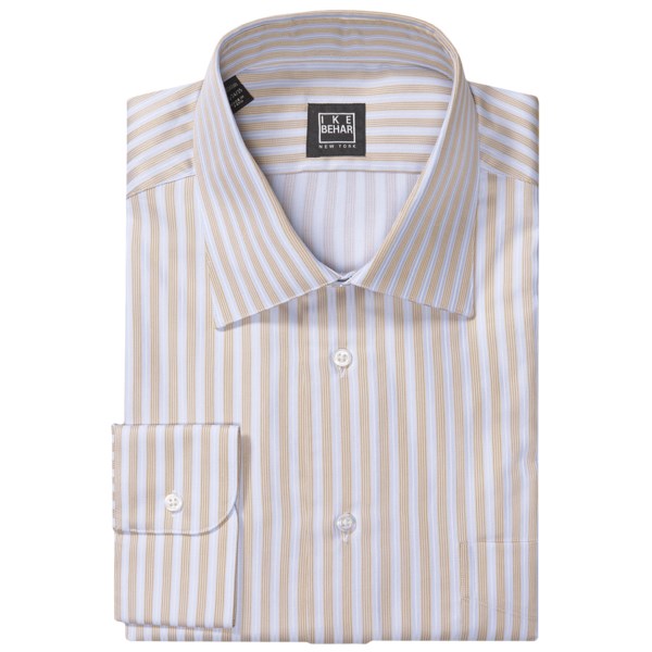 Ike Behar Black Label Stripe Dress Shirt - Long Sleeve (For Men)