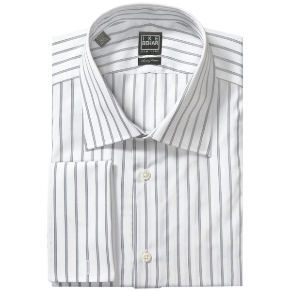 Ike Behar Black Label Stripe Dress Shirt - French Cuff, French Front, Long Sleeve (For Men)