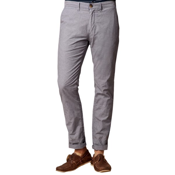 J.A.C.H.S. Slim Fit Chambray Trouser Pants (For Men)