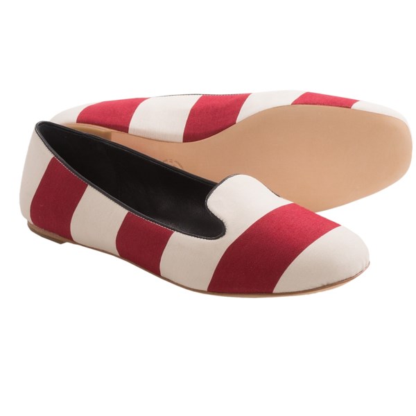Johnston and Murphy Riley Awning Stripe Slippers (For Women)