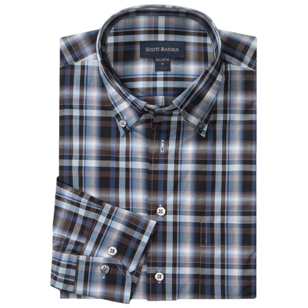 Scott Barber James Check Sport Shirt - Long Sleeve (For Men)