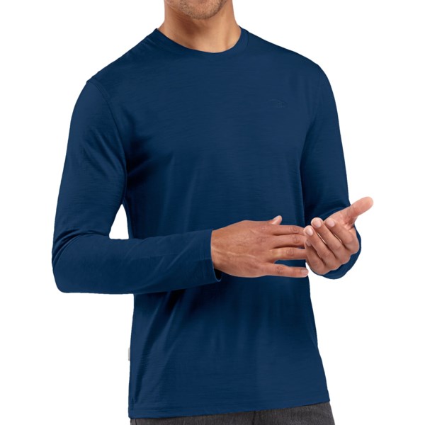 Icebreaker 150 Tech T-Lite Shirt - UPF 30 , Merino Wool, Long Sleeve (For Big and Tall Men)