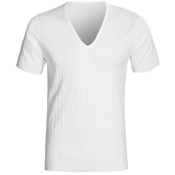 Zimmerli Mercerized Cotton T-Shirt - V-Neck, Short Sleeve (For Men)