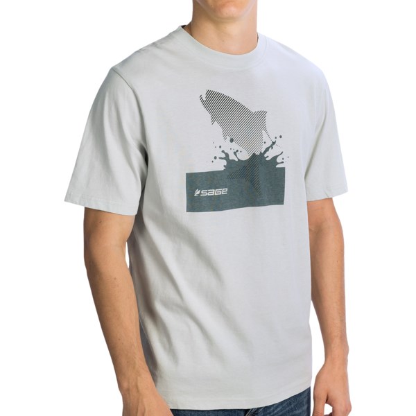Sage Splashing Tarpon T-shirt - Short Sleeve (for Men)