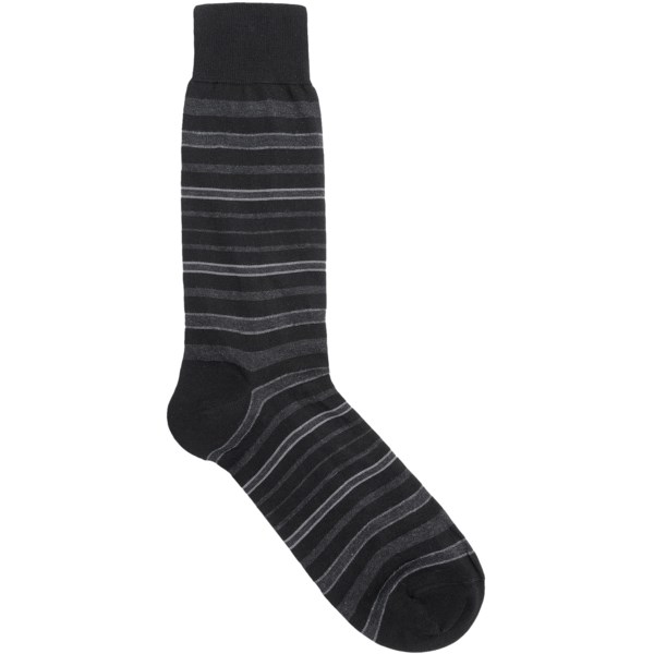Punto Large Multi-Stripe Socks - Mid-Calf (For Men)