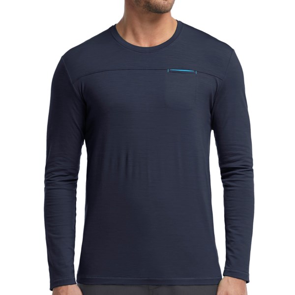 Icebreaker Quattro Shirt - UPF 30 , Stretch Merino Wool, Long Sleeve (For Men)