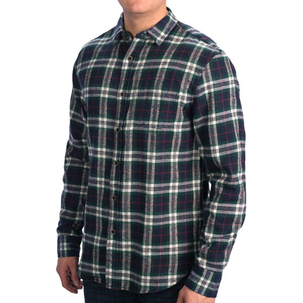 Slim Fit Flannel Shirt - Long Sleeve (for Men)