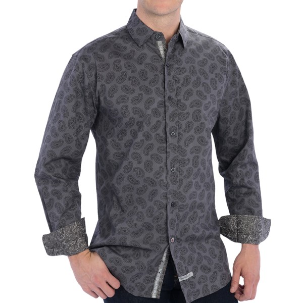 English Laundry Abstract Print Sport Shirt - Long Sleeve (For Men)