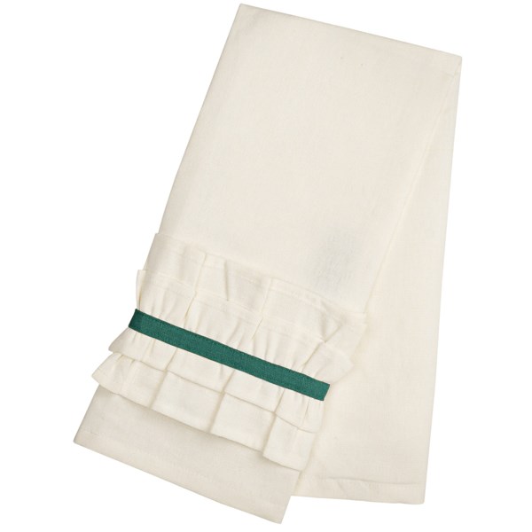 Danica Studio Sasha Ruffle Tea Towel - Cotton-Linen