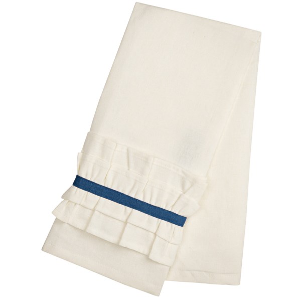 Danica Studio Sasha Ruffle Tea Towel - Cotton-Linen