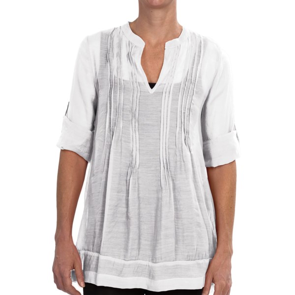 dylan Sand and Sea Shirt - 3/4 Tab Sleeve (For Women)