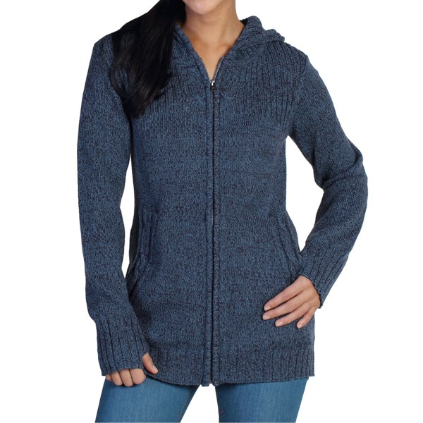 ExOfficio Cafenista Marled Hoodie Sweater - Zip Front (For Women)