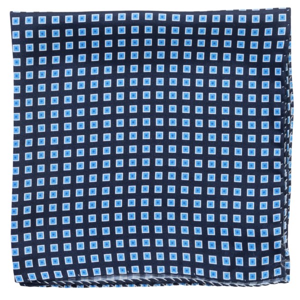Altea Geometric Pocket Square - Silk (For Men)