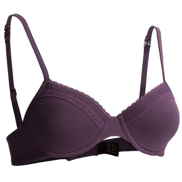 Calida Allure Lace Bra - Molded Cup, Cotton Jersey (For Women)
