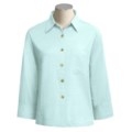 Ios Infinity Easy Crop Shirt - Linen-Rayon, ¾ Sleeve (For Women)