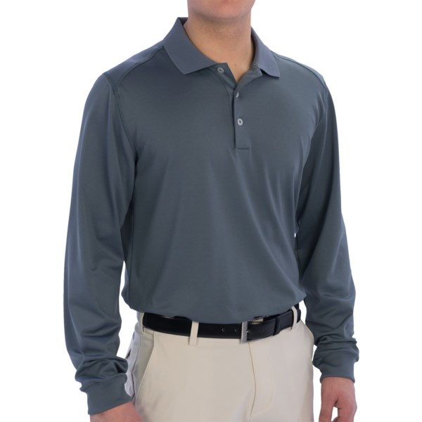 Adidas Golf Puremotion Pique Polo Shirt - Long Sleeve (For Men)