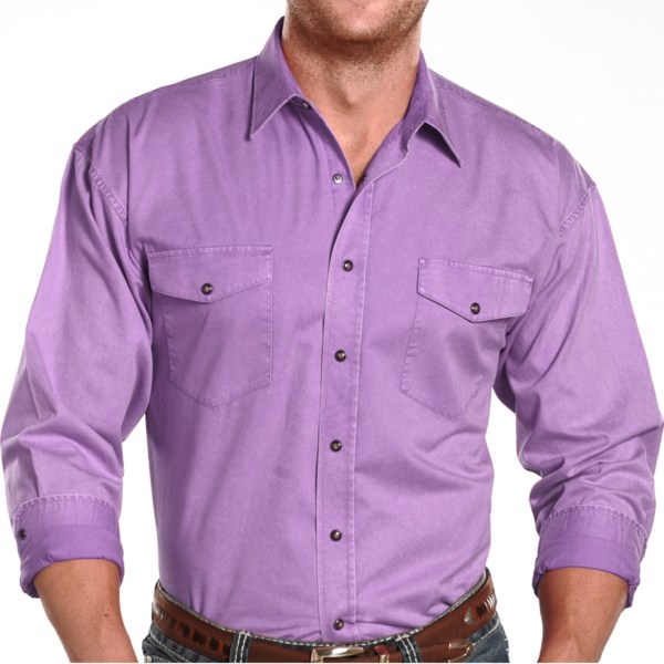 Panhandle Slim Stonewashed Shirt - Snap Front, Long Sleeve (for Men)