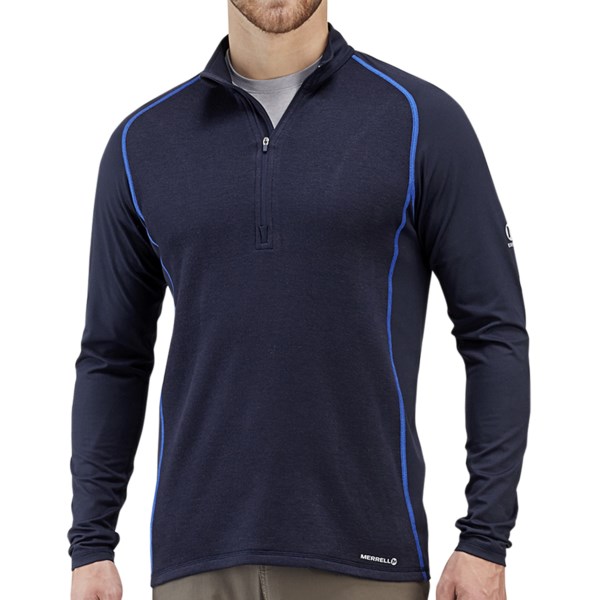 Merrell Alpino Pullover - Wool Blend, Zip Neck, Long Sleeve (For Men)