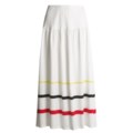 Joan Vass Cotton Knit Full Skirt - Long (For Women)