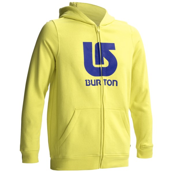 Burton Logo Vertical Hoodie - Full Zip (For Boys)