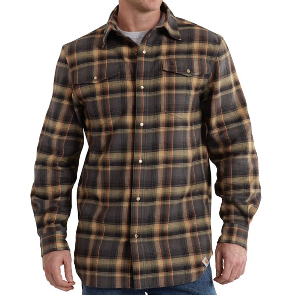 Carhartt Trumbull Flannel Shirt - Long Sleeve (For Big and Tall Men)