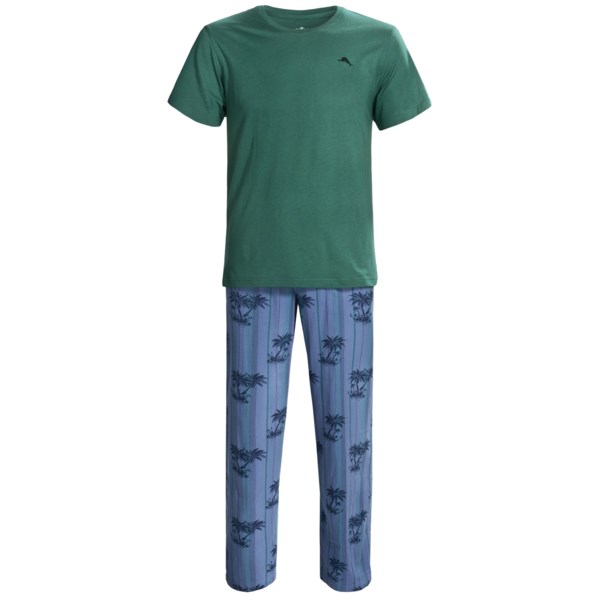 Tommy Bahama Palm Tree Stripe Pajamas - Short Sleeve (For Men)