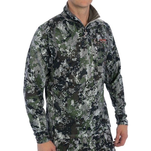 Sitka Traverse Shirt - Zip Neck, Long Sleeve (For Men)