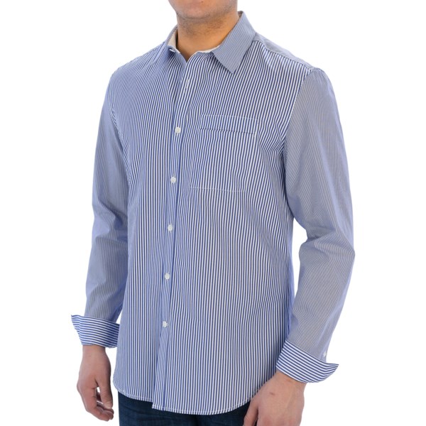 Elie Tahari Steve Cotton Stripe Shirt - Long Sleeve (For Men)