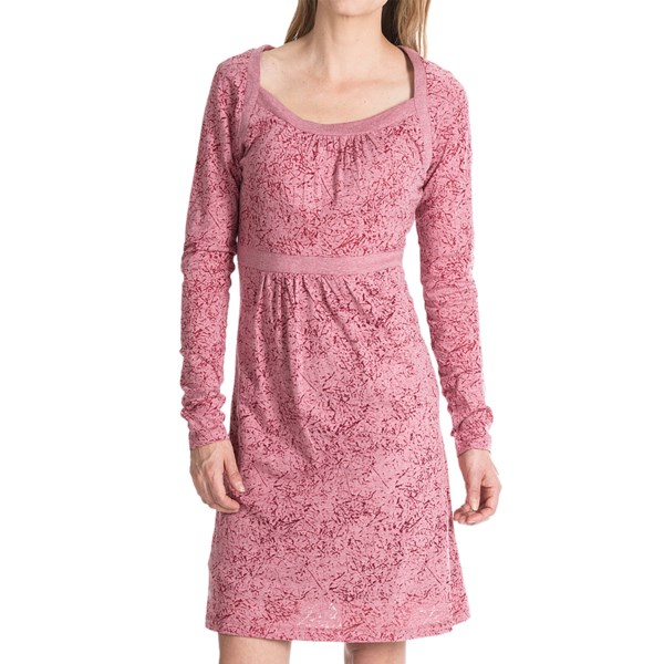 Aventura Clothing Amina Dress - Burnout Jersey, Long Sleeve (For Women)
