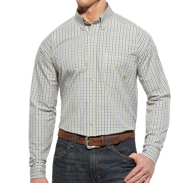 Ariat Sean Plaid High-Performance Shirt - Button Front, Long Sleeve (For Men)