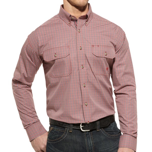 Ariat Forrest Plaid High-Performance Shirt - Button Front, Long Sleeve (For Men)