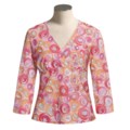 Nomadic Traders Crossover V-Neck Shirt - ¾ Sleeve (For Women)