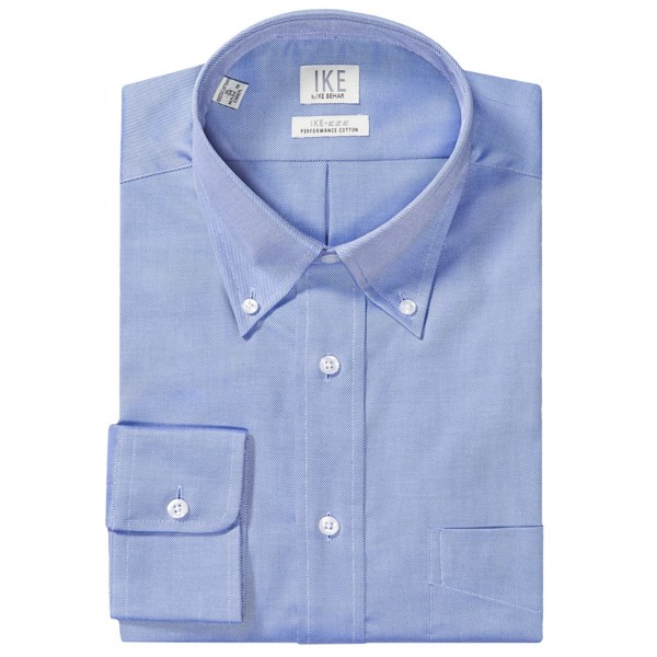 Ike By Ike Behar No-iron Solid Twill Dress Shirt - Button-down, Long Sleeve (for Men)